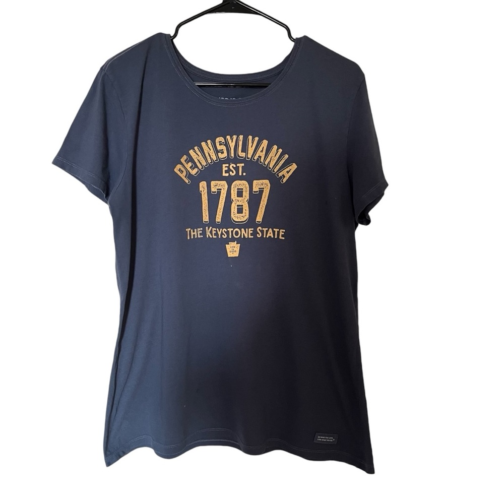 Pennsylvania Life is Good T-shirt, crusher-lite, womens large, 100% cotton